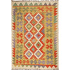 Handmade Vegetable Kilim 3' 2  x 4' 7 (ft) - No. W17292