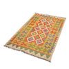 Handmade Vegetable Kilim 3' 2  x 4' 7 (ft) - No. W17292