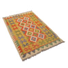 Handmade Vegetable Kilim 3' 2  x 4' 7 (ft) - No. W17292