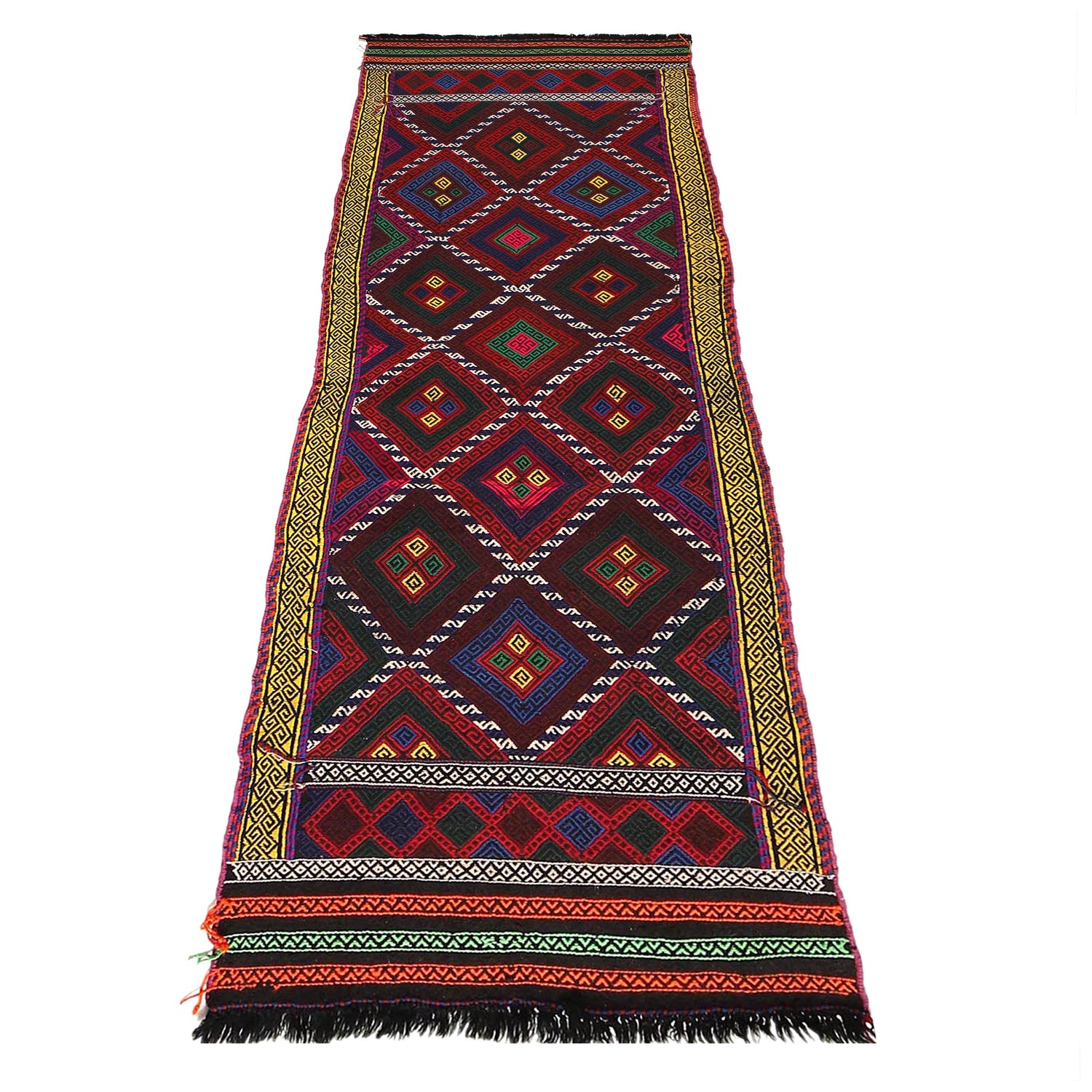 Handmade Suzani Kilim Runner 2' 4" x 8' 2" (ft) - No. W17680