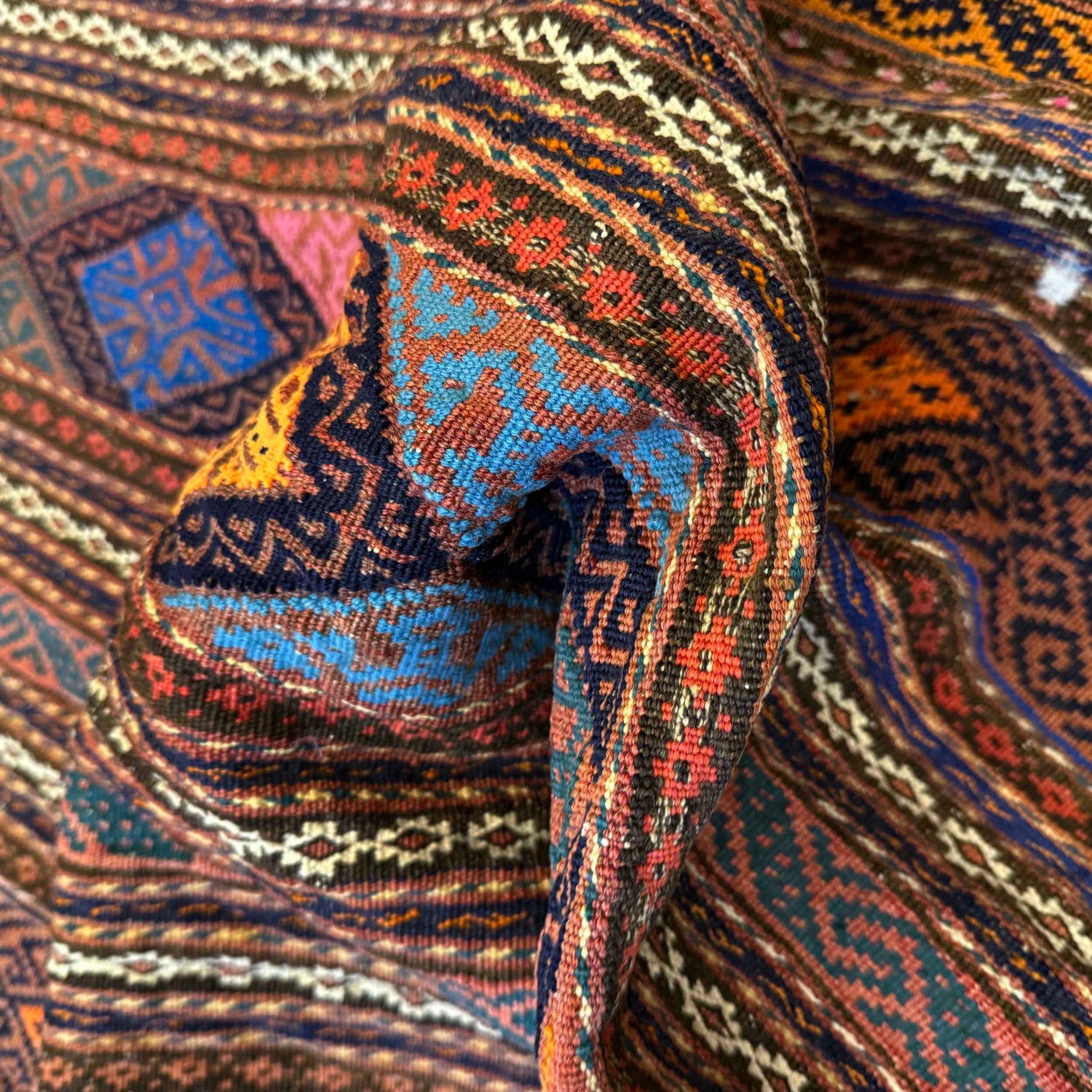 Entryway Flatweave Kilim 4' 2" x 6' 7" (ft) - No. W17961