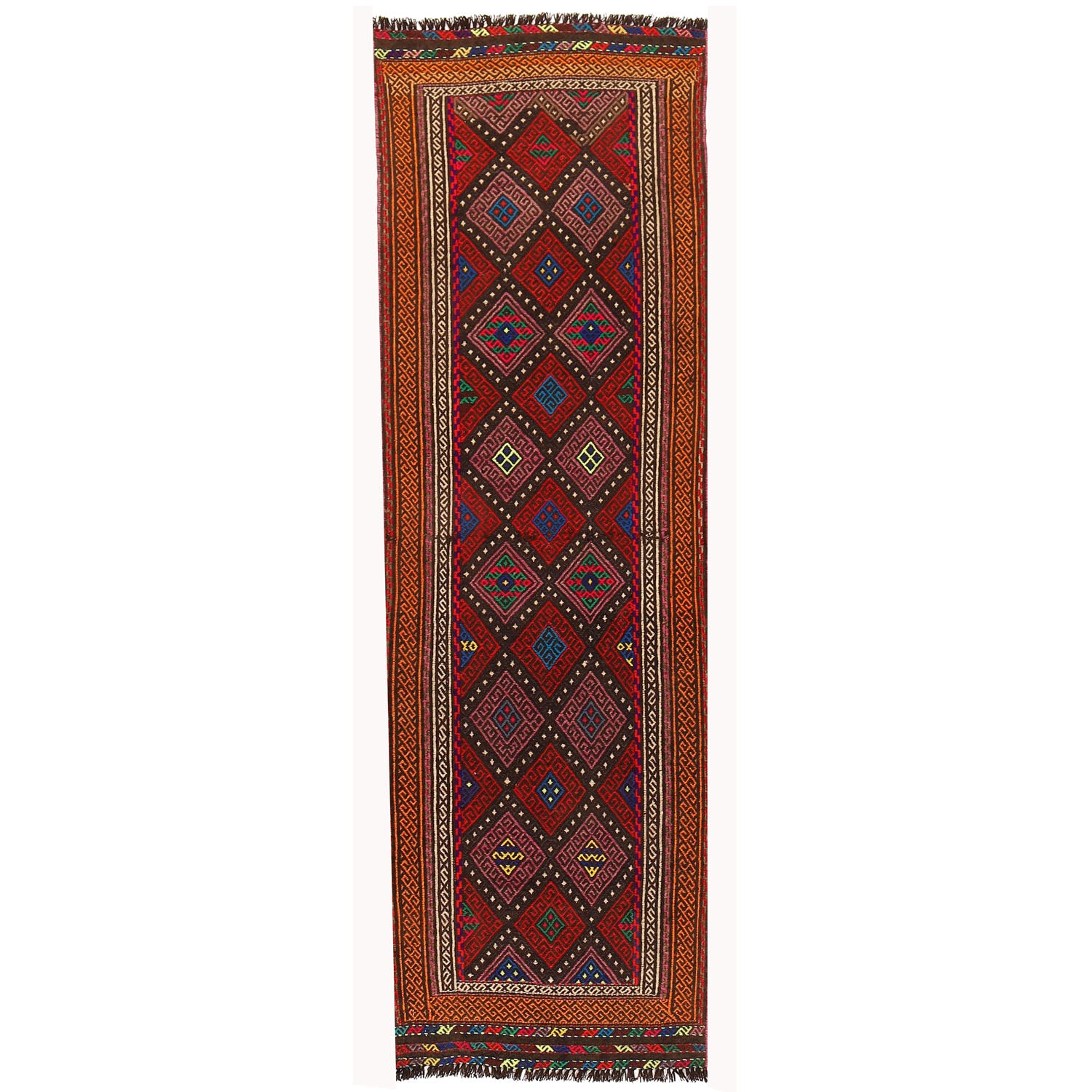 Hand Knotted Suzuni Kelim Runner 2' 0" x 6' 4" (ft) - No. W17963