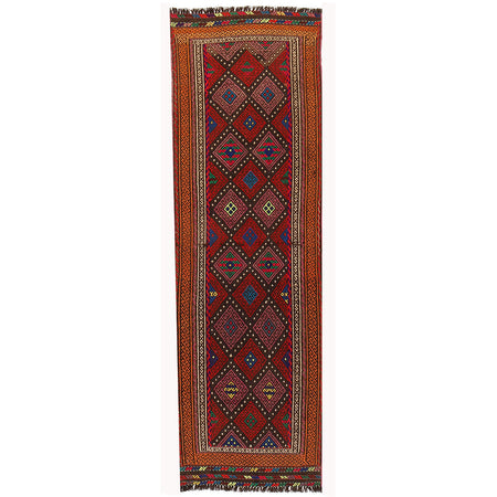 Hand Knotted Suzuni Kelim Runner 2' 0" x 6' 4" (ft) - No. W17963
