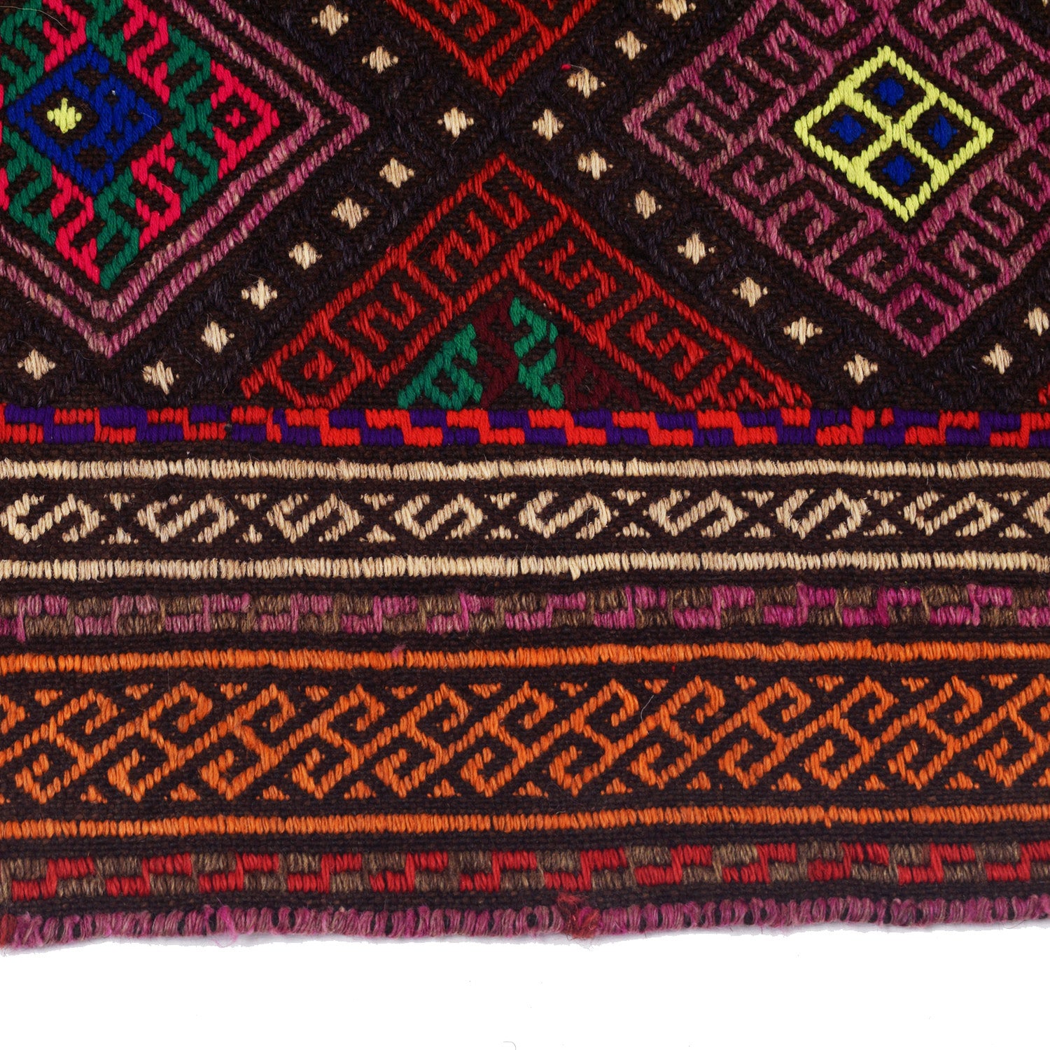 Hand Knotted Suzuni Kelim Runner 2' 0" x 6' 4" (ft) - No. W17963