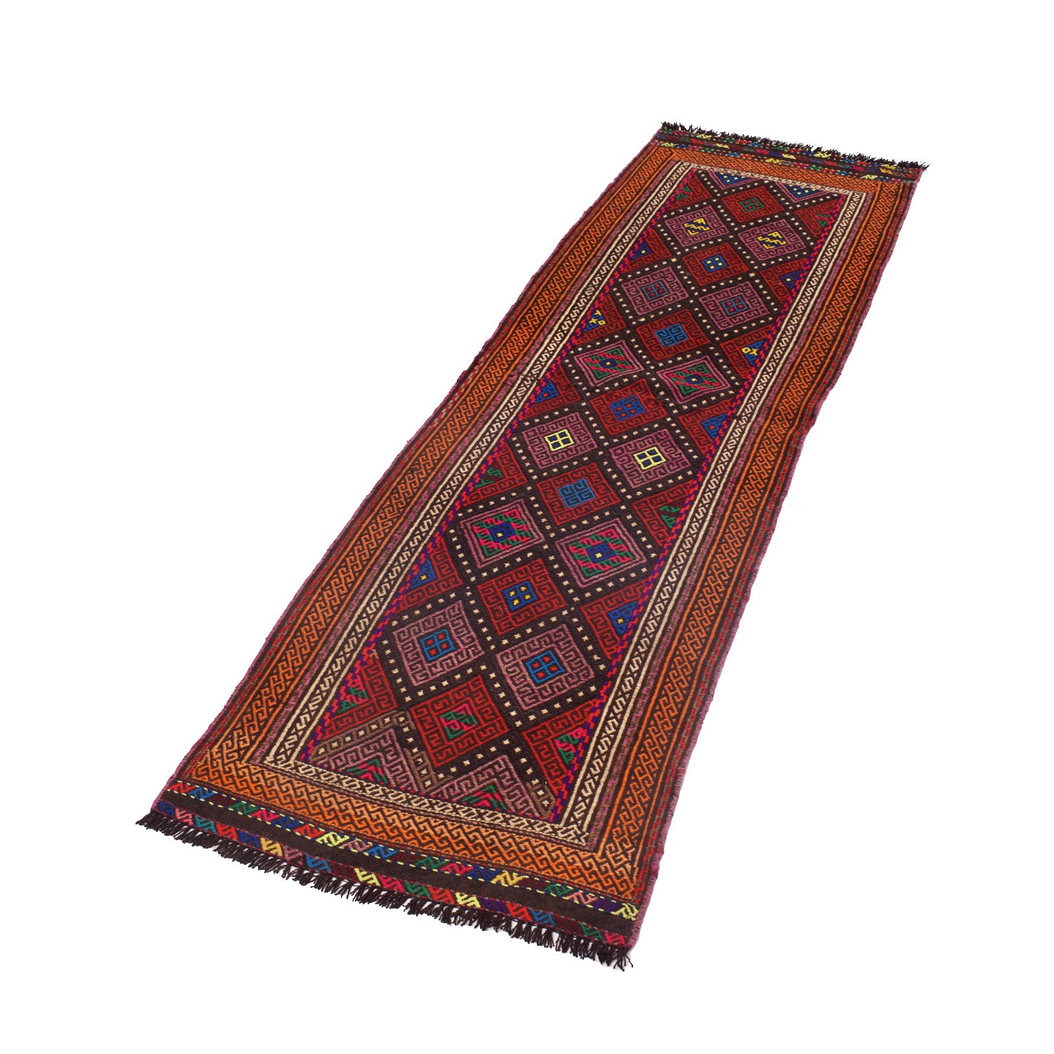 Hand Knotted Suzuni Kelim Runner 2' 0" x 6' 4" (ft) - No. W17963