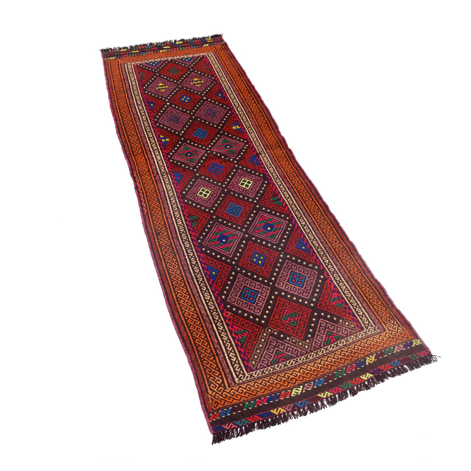 Hand Knotted Suzuni Kelim Runner 2' 0" x 6' 4" (ft) - No. W17963