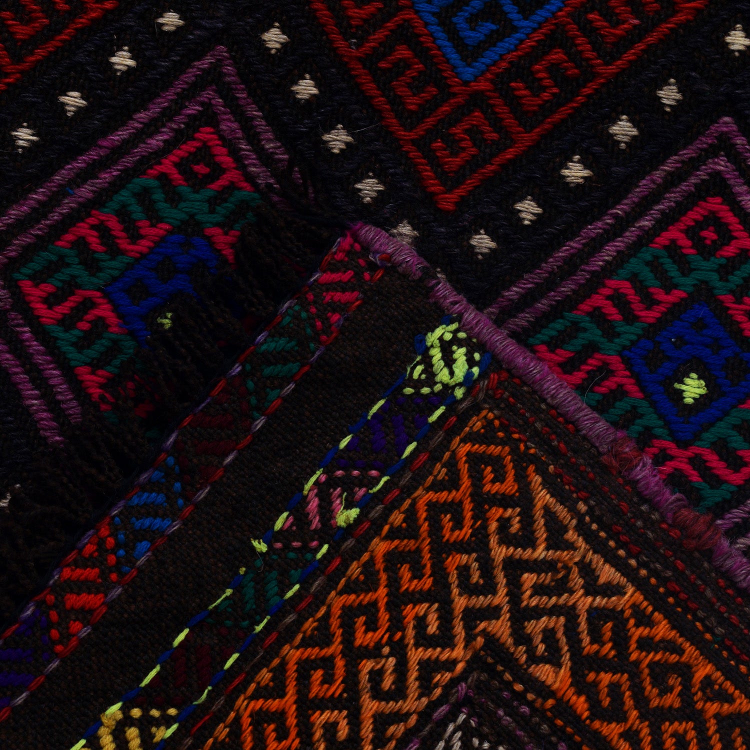 Hand Knotted Suzuni Kelim Runner 2' 0" x 6' 4" (ft) - No. W17963