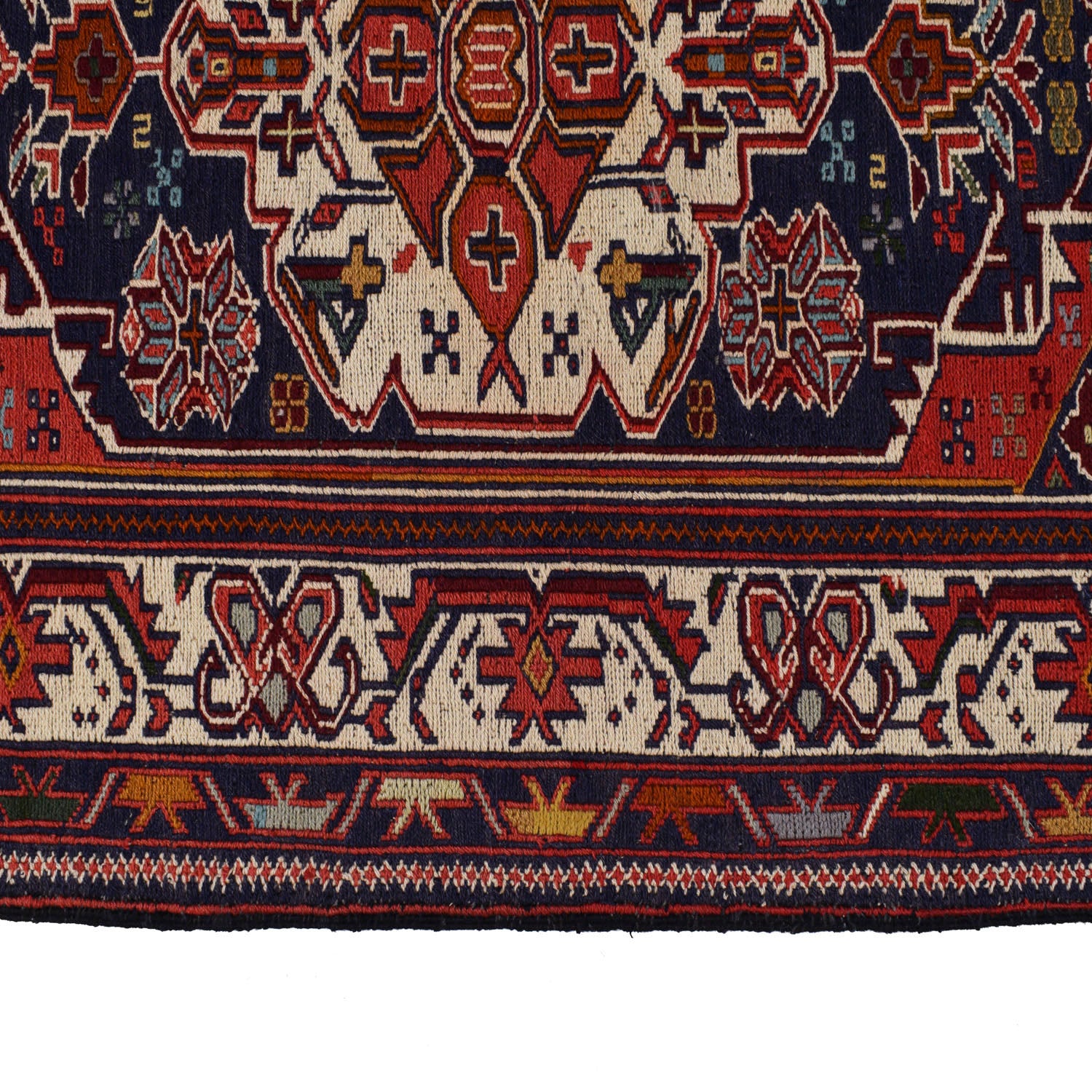 Fine Quality Flatweave Dhurrie 2' 9" x 4' 8" (ft) - No. W18036