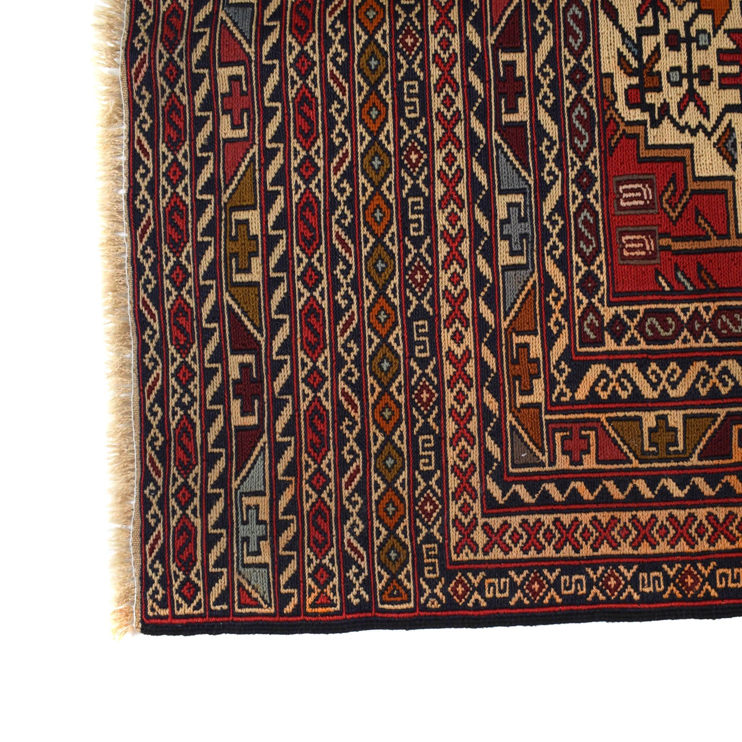 Fine Quality Flatweave Dhurrie 3' 0" x 4' 7" (ft) - No. W18037