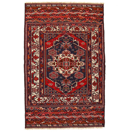 Fine Quality Flatweave Dhurrie 2' 11" x 4' 7" (ft) - No. W18129