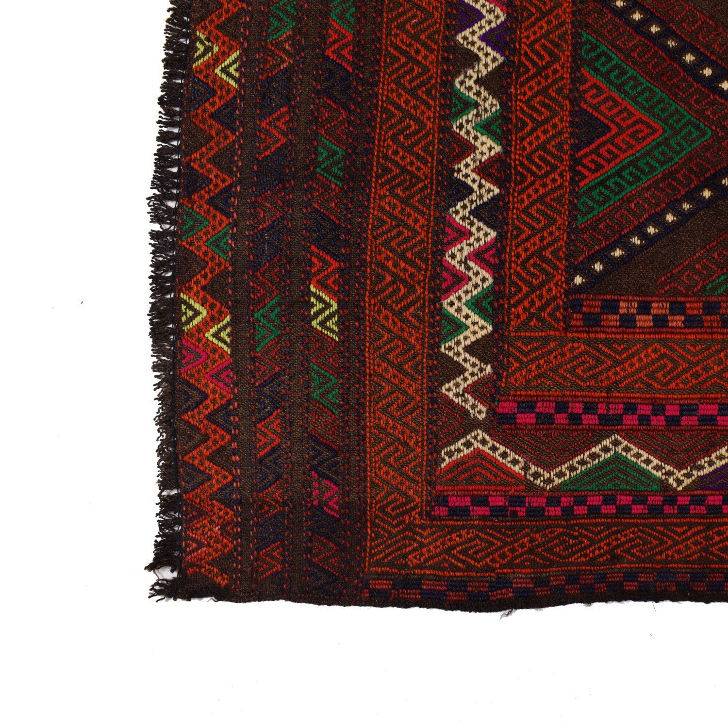 Flatweave Dhurrie 4' 4" x 6' 7" (ft) - No. W18134