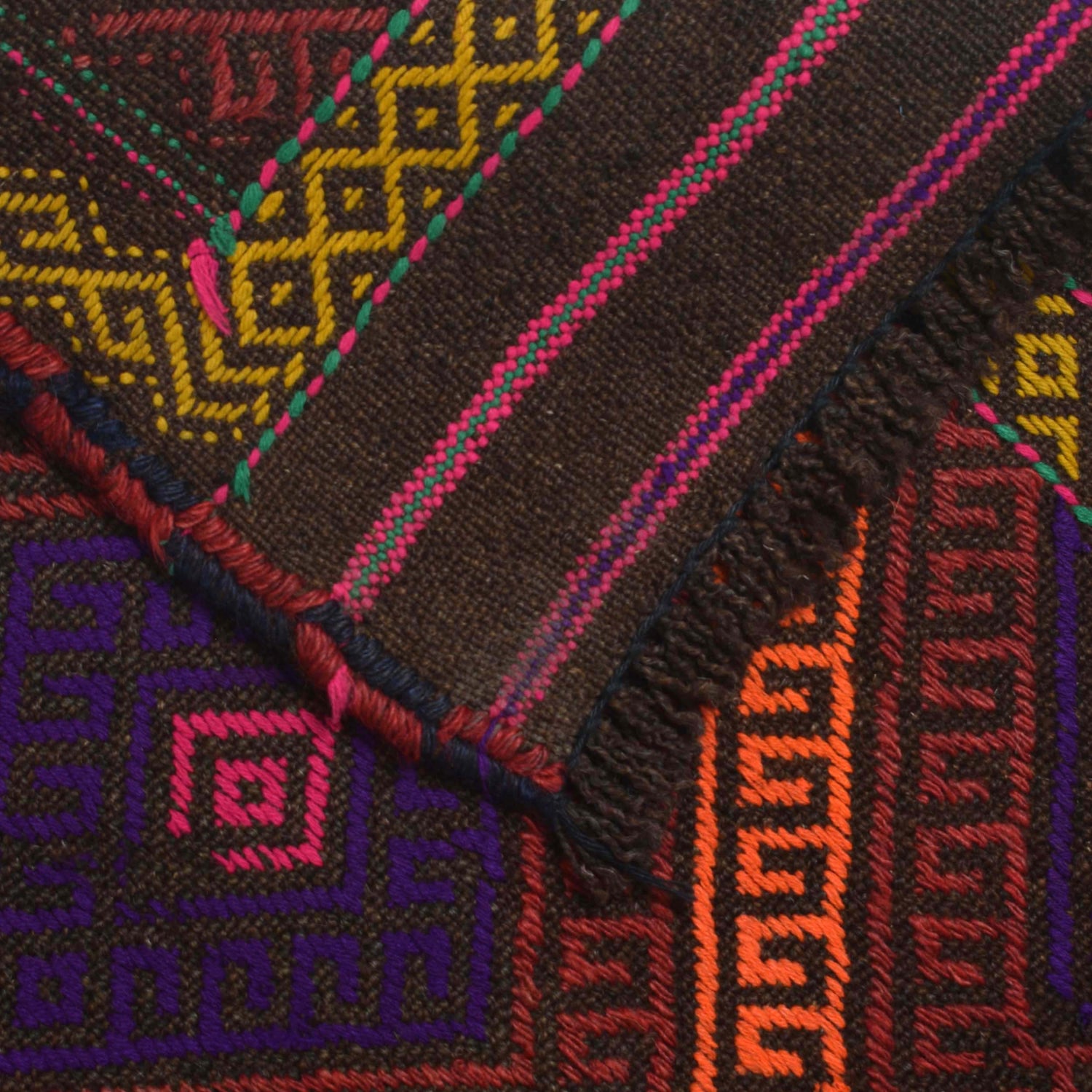 Flatweave Kilim Runner 2' 4" x 8' 8" (ft) - No. W18370