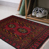 Handmade Floor Mat 1' 7" x 2' 2" (ft) - No. W27234