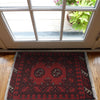 Handmade Door Mat 1' 7" x 2' 2" (ft) - No. W27255