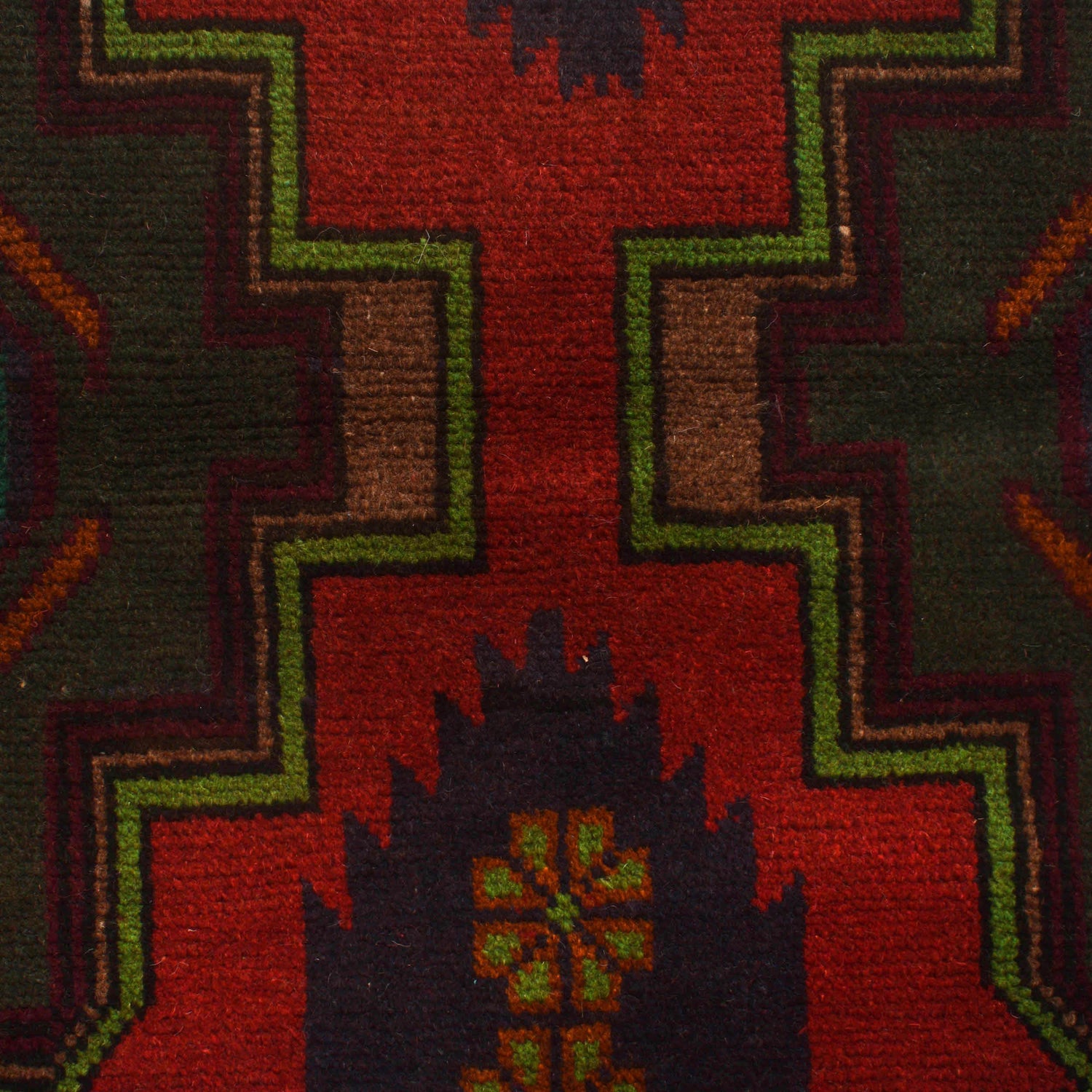 Red Baluchi Rug 4' 3" x 6' 5" (ft) - No. W27267