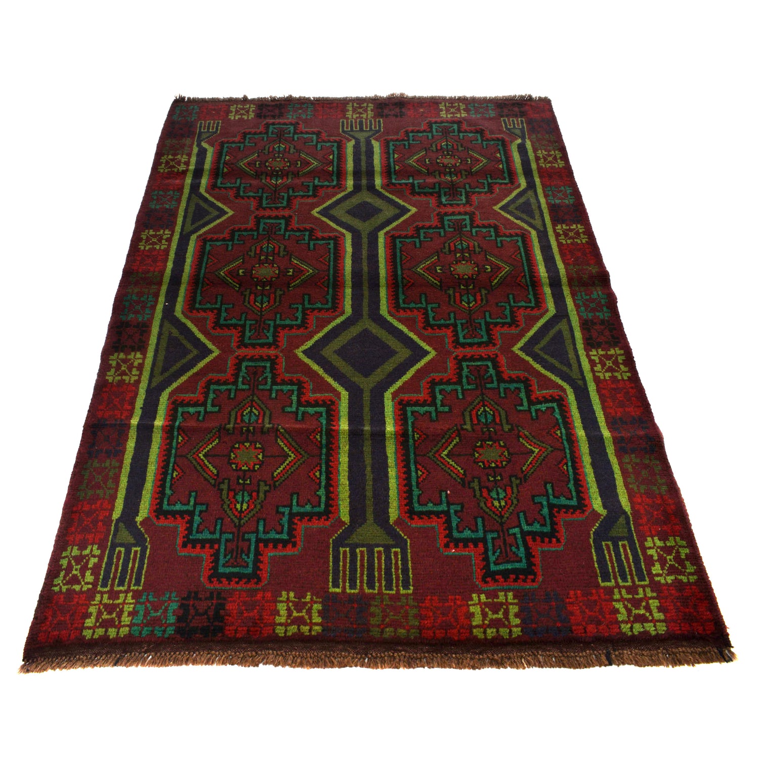 Tribal Baloch Rug 4' 4" x 6' 6" (ft) - No. W27270