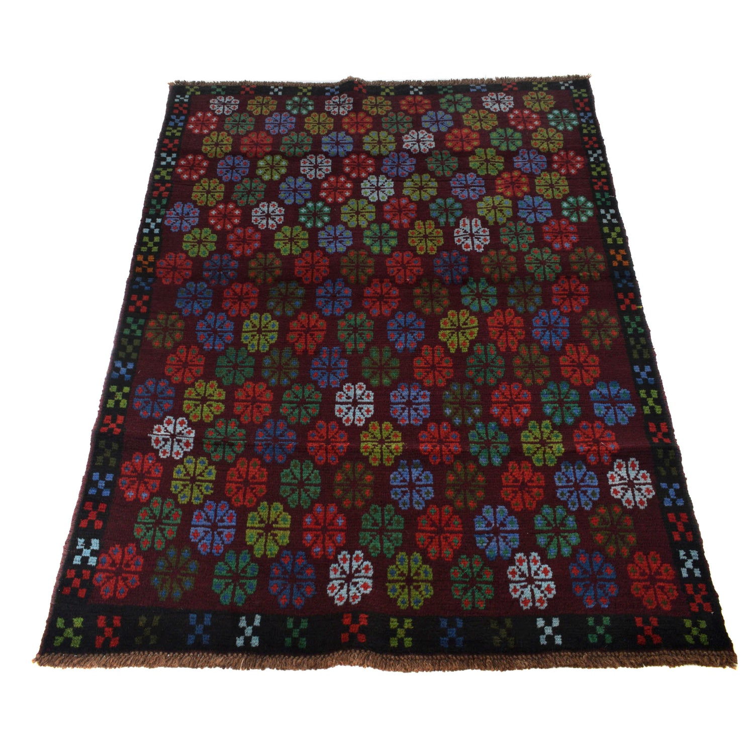 Traditional Baloch Rug 4' 0" x 5' 7" (ft) - No. W27278