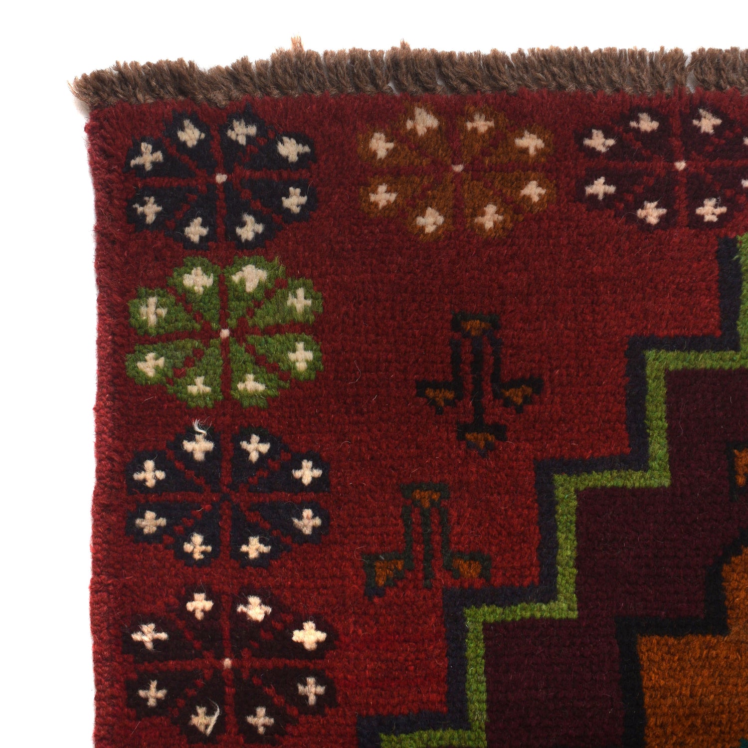 Maroon Color Baluchi Rug 4' x 6' 6" (ft) - No. W27280