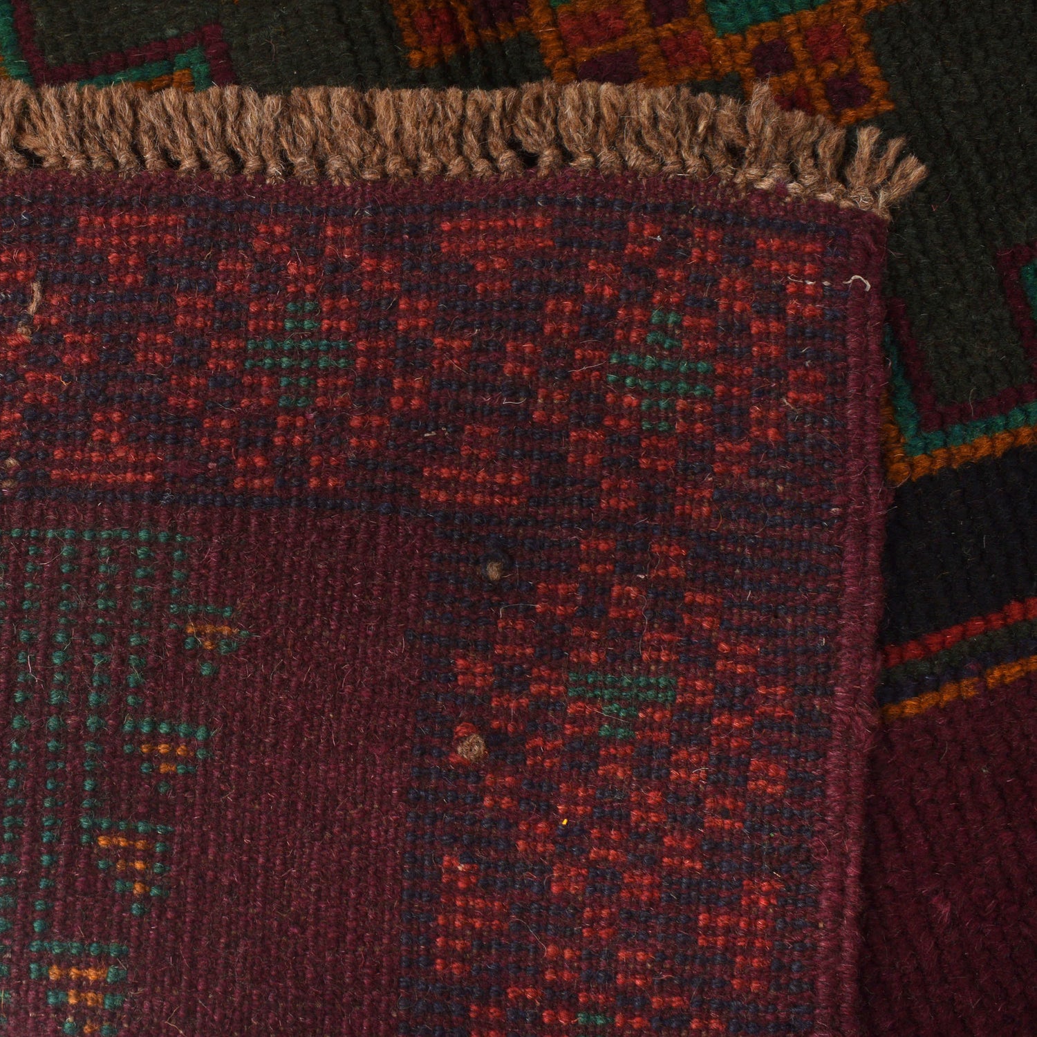 Maroon Baluchi Rug 4' 0" x 6' 7" (ft) - No. W27282