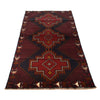 Deep Red Baluchi Rug 3' 10" x 7' 1" (ft) - No. W27284