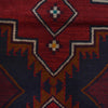 Deep Red Baluchi Rug 3' 10" x 7' 1" (ft) - No. W27284