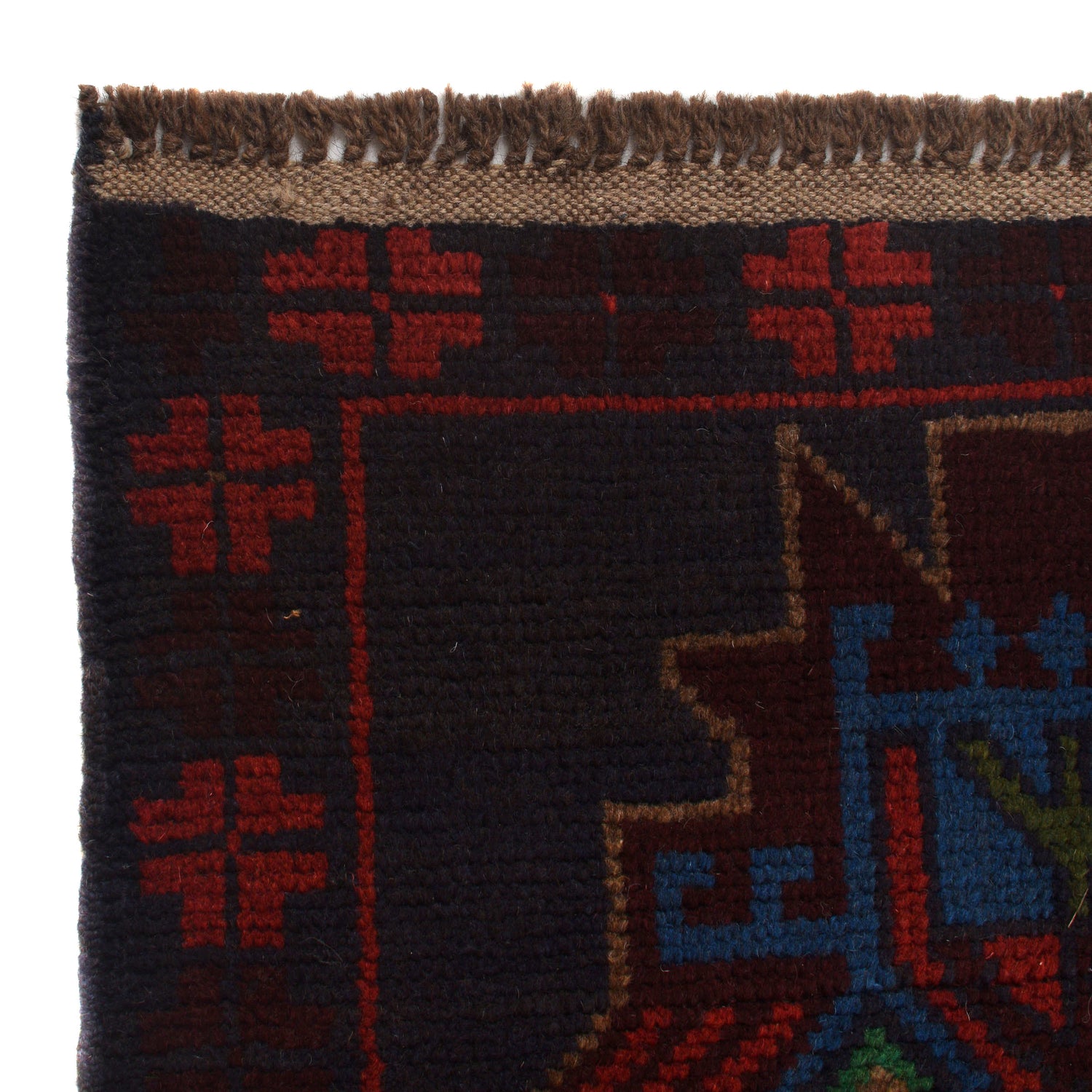 Dark Blue Baluchi Rug 4' 2" x 6' 6" (ft) - No. W27289