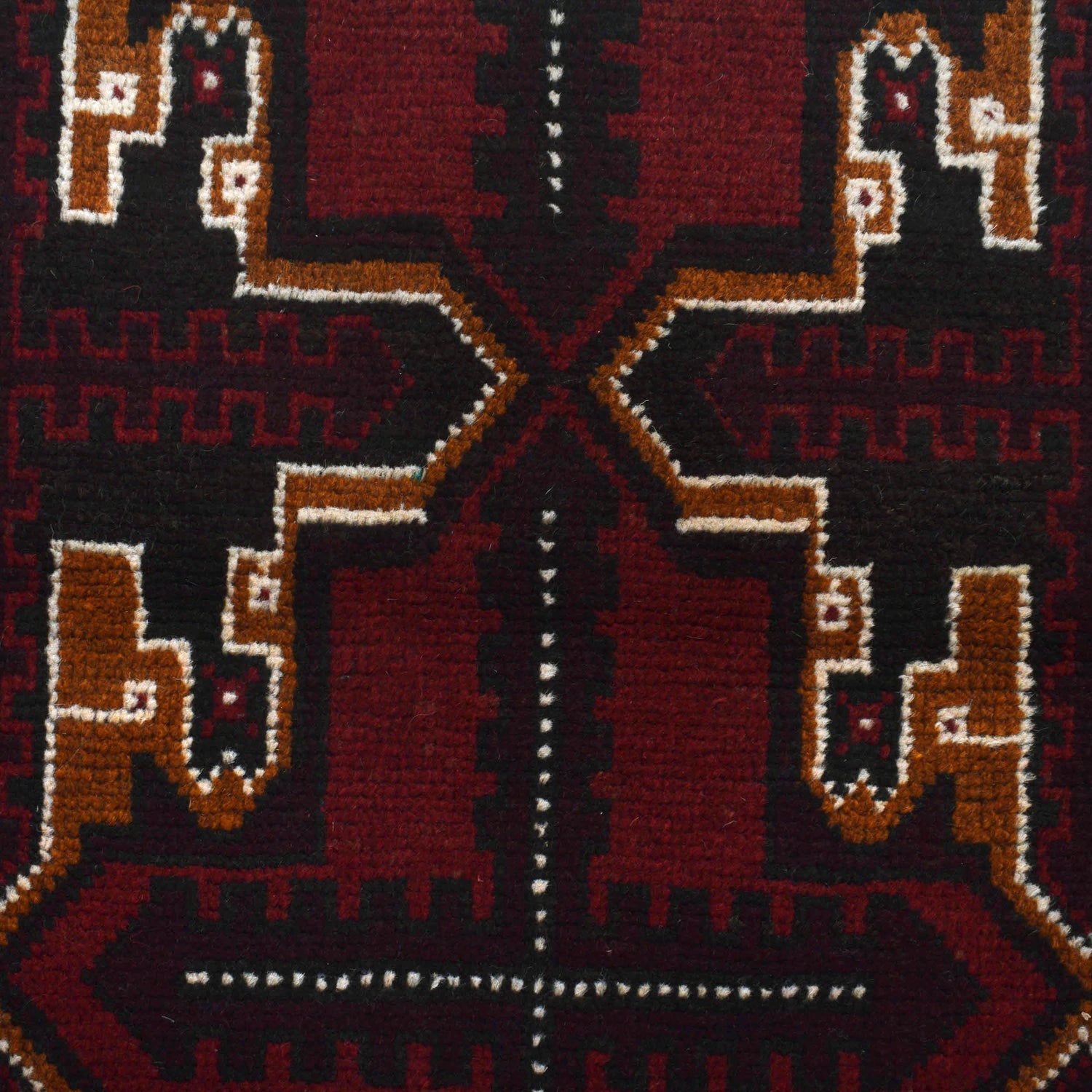 Red Baluchi Rug 3' 7" x 5' 10" (ft) - No. W27290