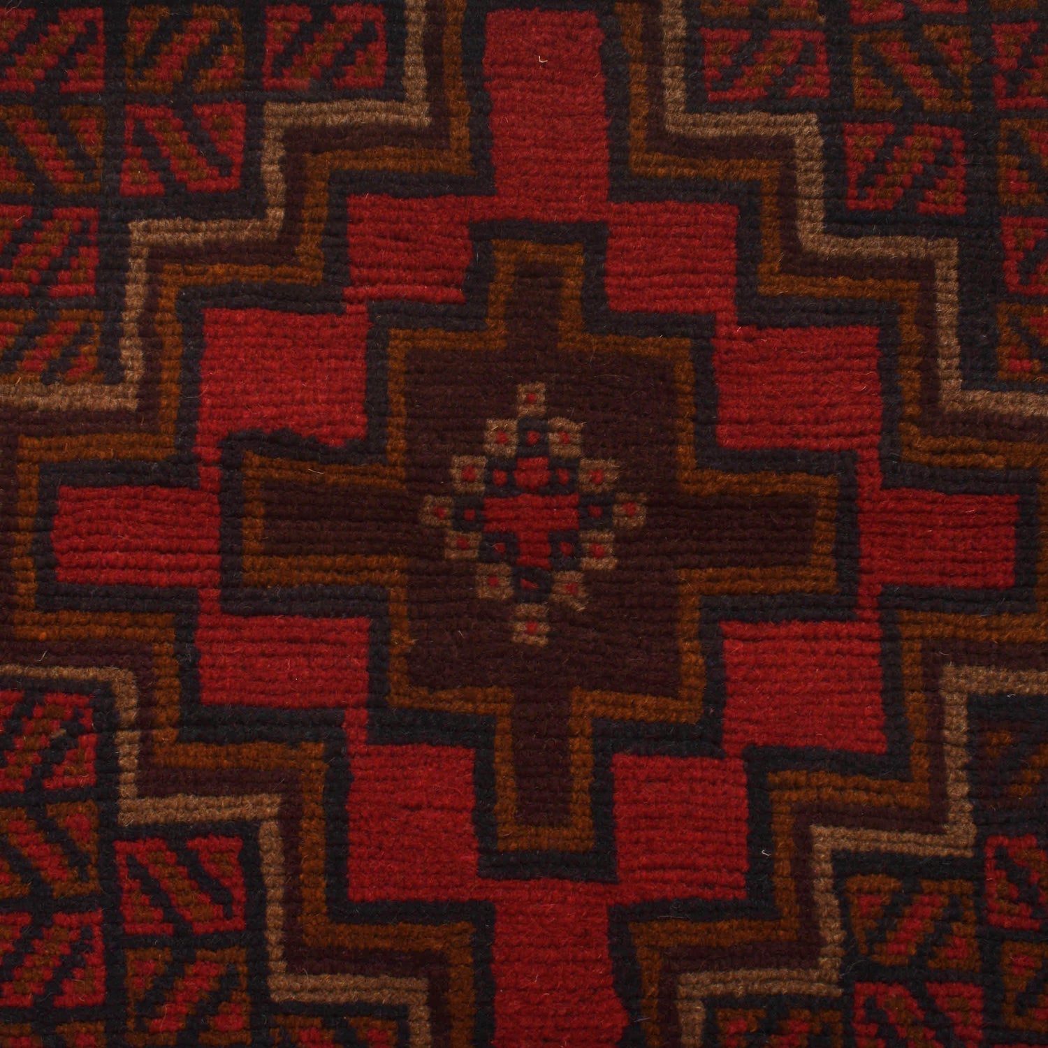 Maroon Baluchi Rug 3' 10" x 5' 10" (ft) - No. W27291