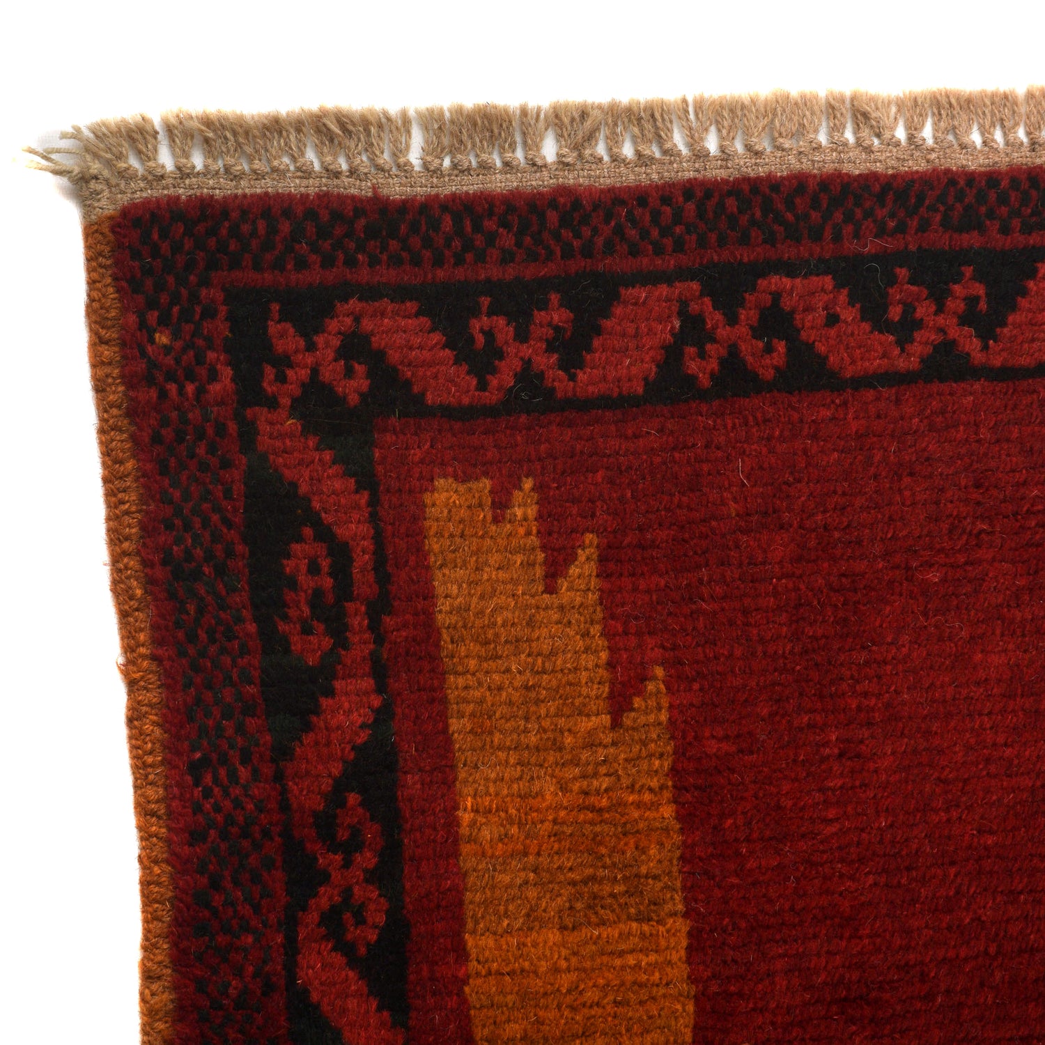 Red Color Baluchi Rug 3' 10" x 6' 1" (ft) - No. W27316