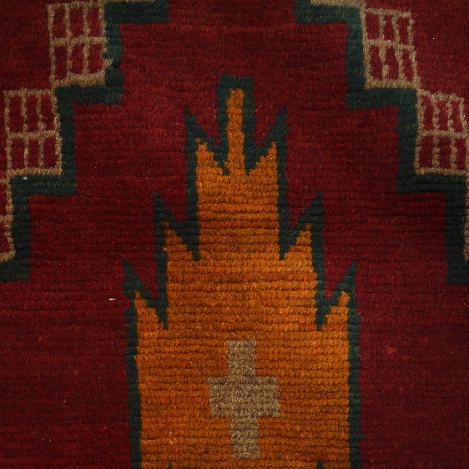 Red Color Baluchi Rug 3' 10" x 6' 1" (ft) - No. W27316