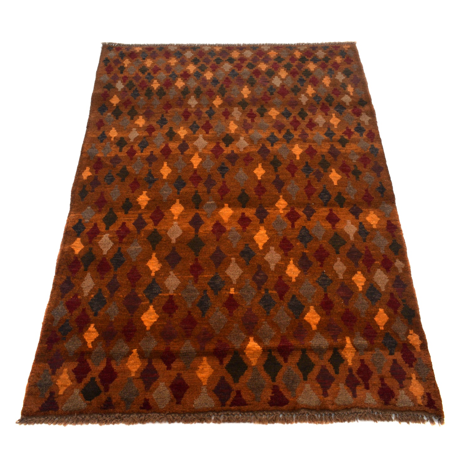 Multi Color Baluchi Rug 3' 9" x 5' 6" (ft) - No. W27325