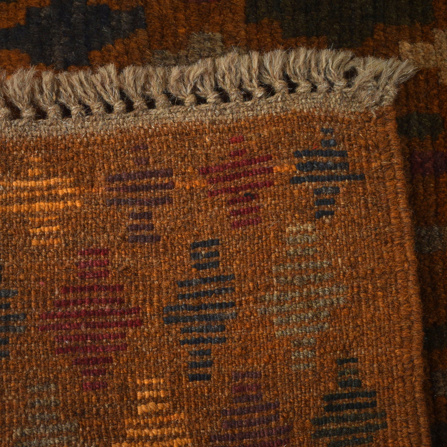 Multi Color Baluchi Rug 3' 9" x 5' 6" (ft) - No. W27325