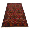 Red Baluchi Rug 3' 8" x 6' 2" (ft) - No. W27326