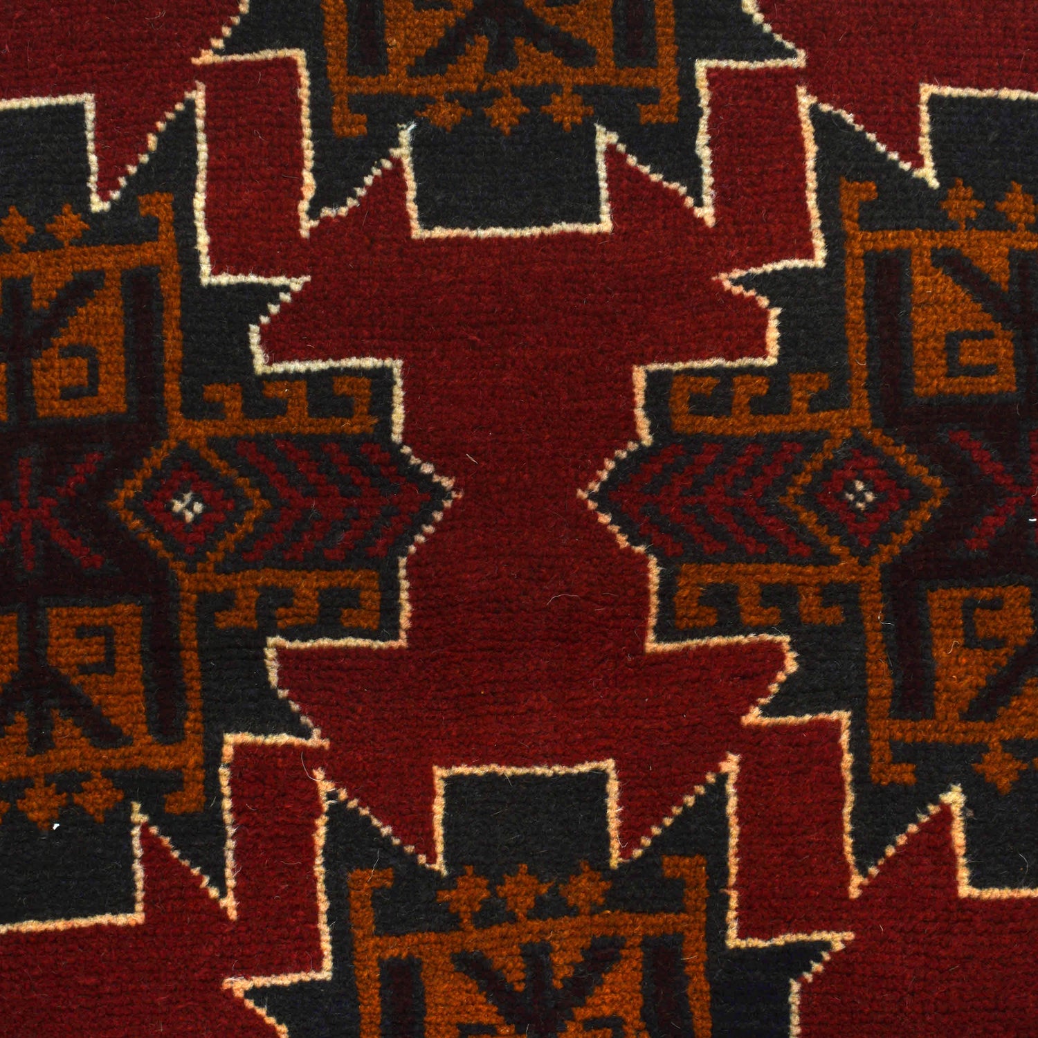 Red Baluchi Rug 3' 8" x 6' 2" (ft) - No. W27326