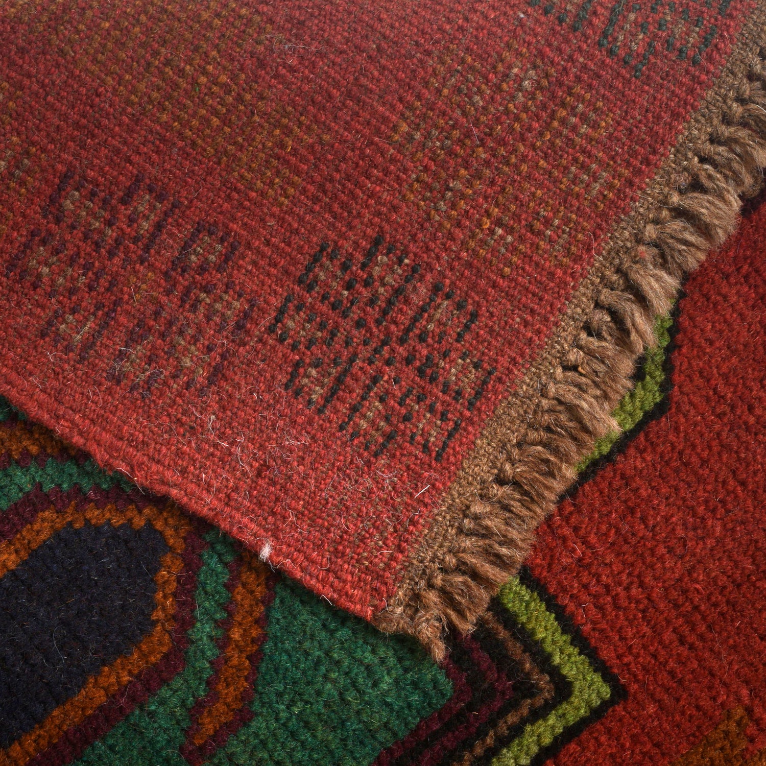 Red Baluch Rug 4' 1" x 6' 3" (ft) - No. W27338
