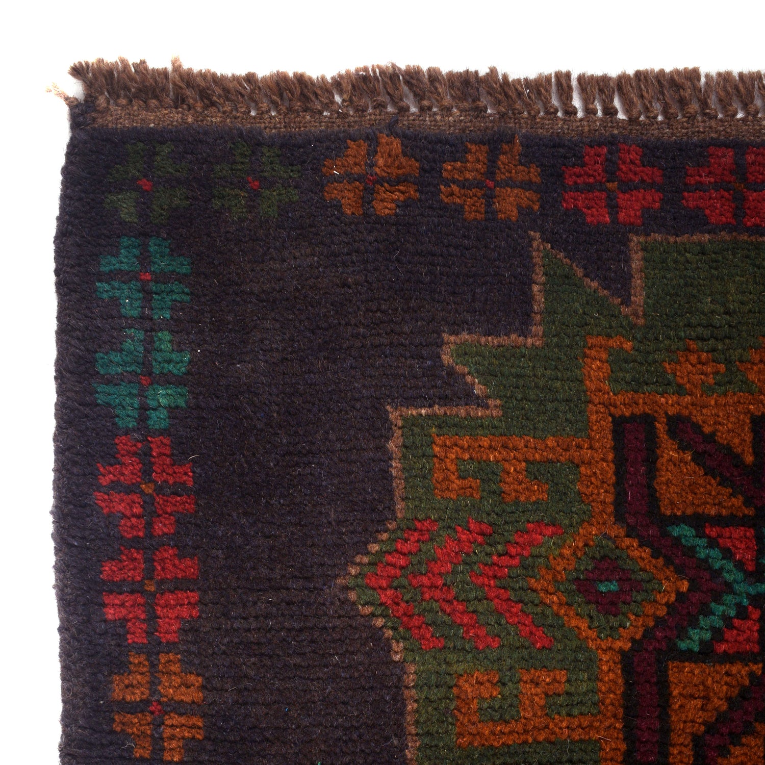 Dark Blue Baluchi Rug 4' 3" x 6' 6" (ft) - No. W27353