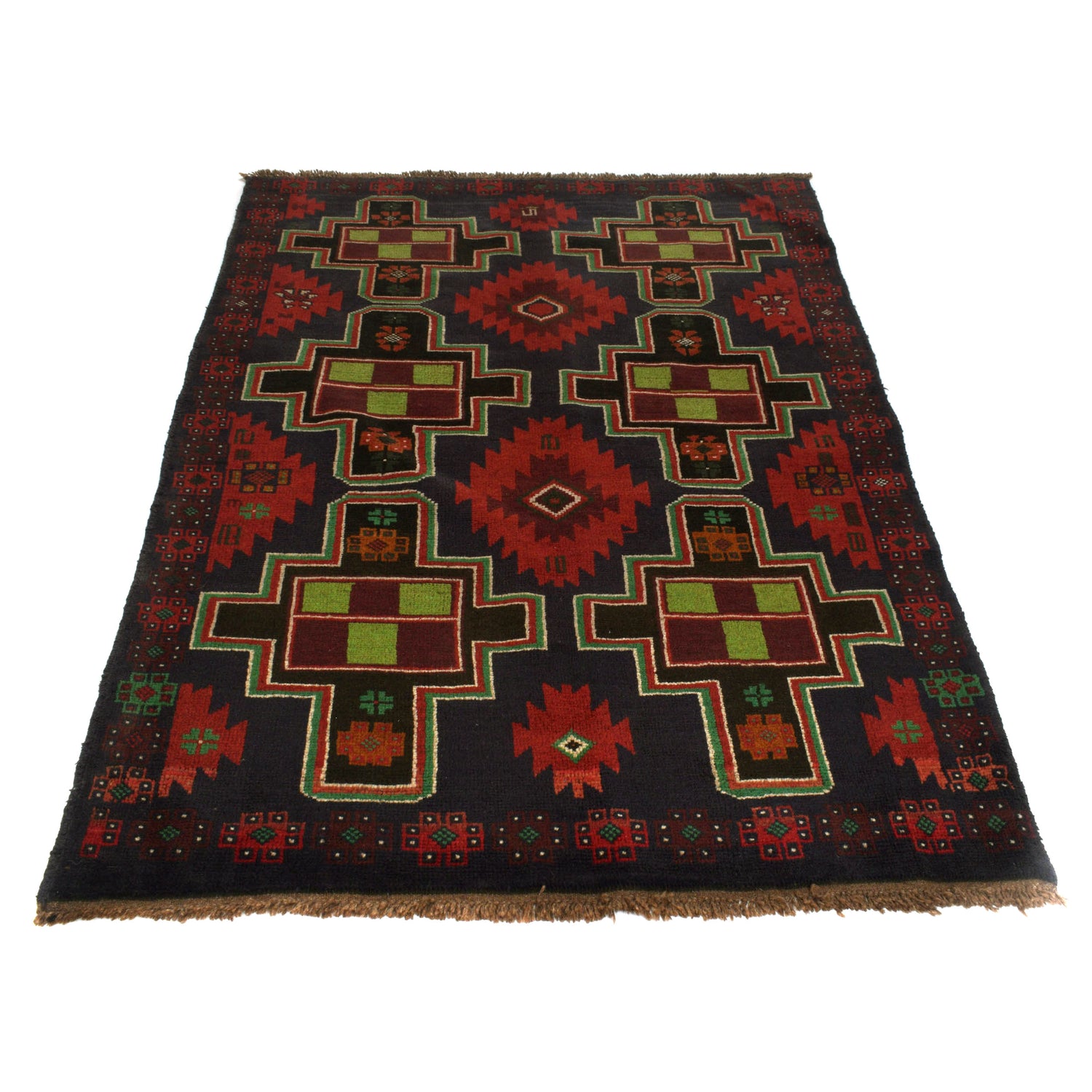Traditional Baloch Rug 4' 4" x 6' 7" (ft) - No. W27375