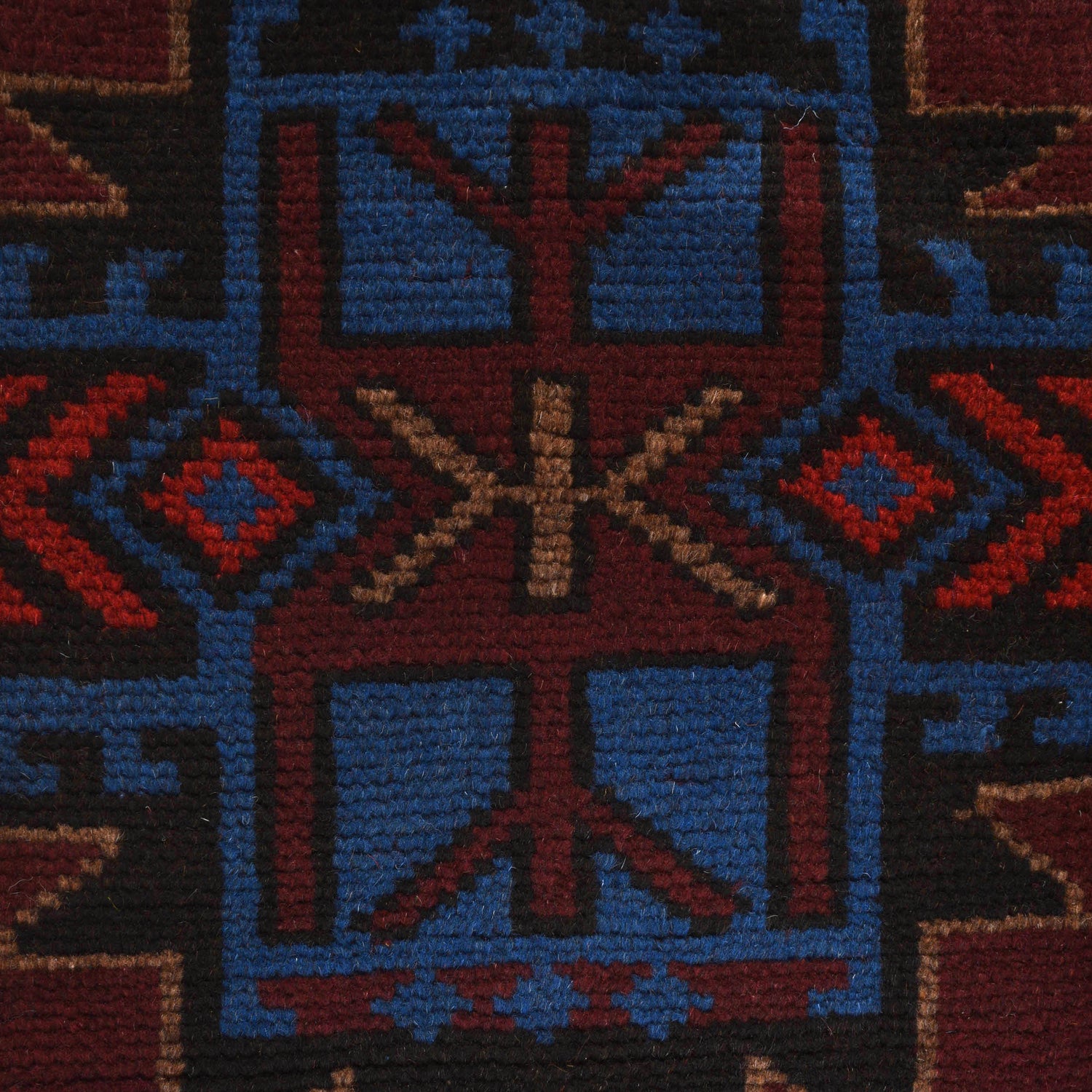 Dark Red Baluchi Rug 4' 1" x 6' 4" (ft) - No. W27376
