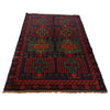 Hand Knotted Baluchi Rug 3' 11" x 6' 5" (ft) - No. W27377