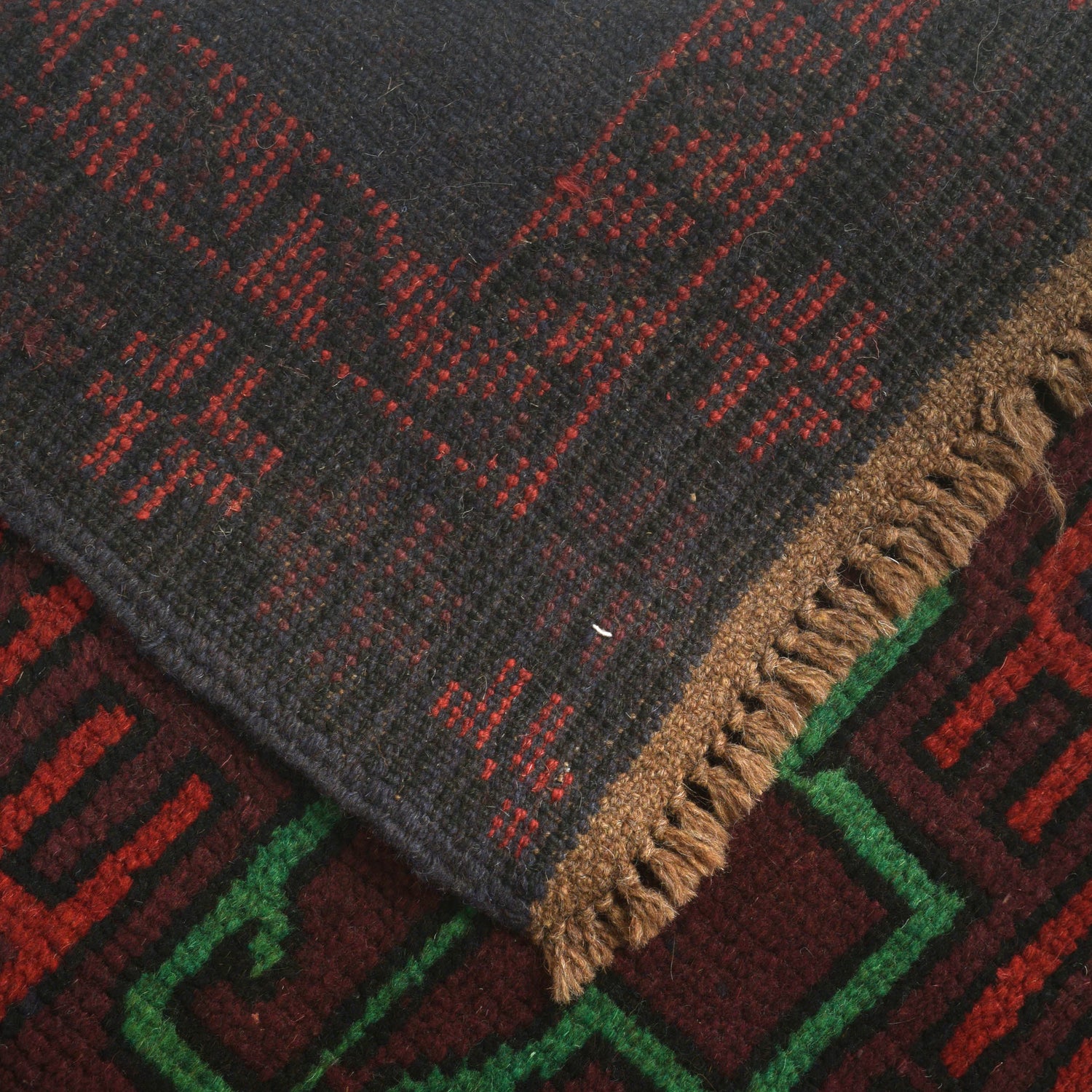 Hand Knotted Baluchi Rug 3' 11" x 6' 5" (ft) - No. W27377