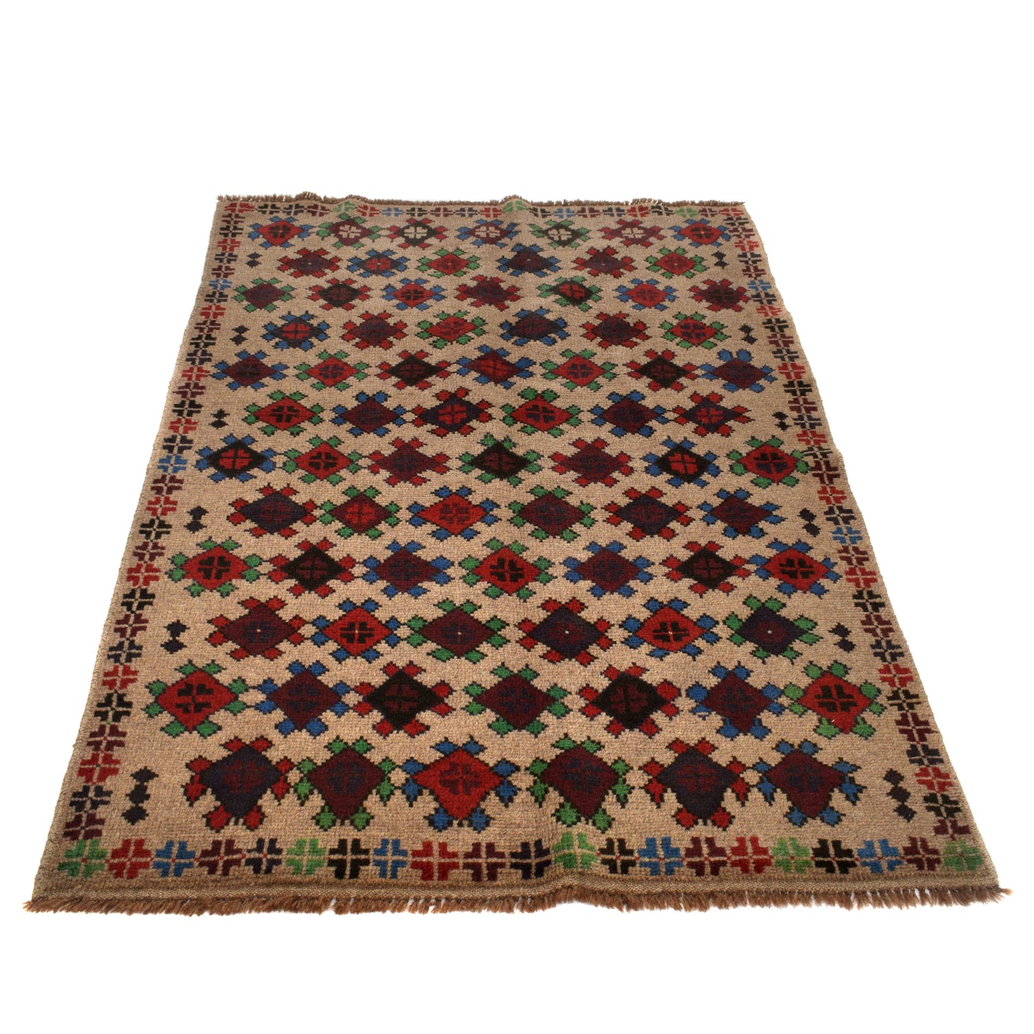 Camel Color Baluchi Rug 4' 0" x 6' 4" (ft) - No. W27379