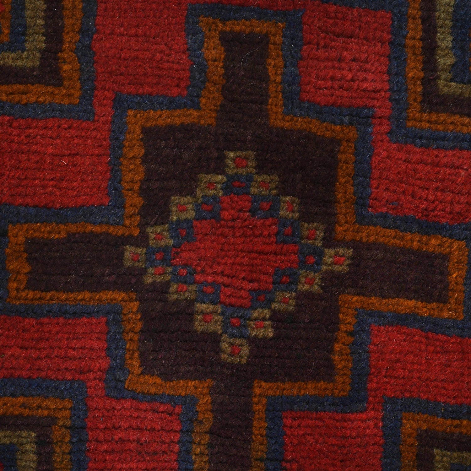 Red Color Baluch Rug 3' 8" x 6' 0" (ft) - No. W27389