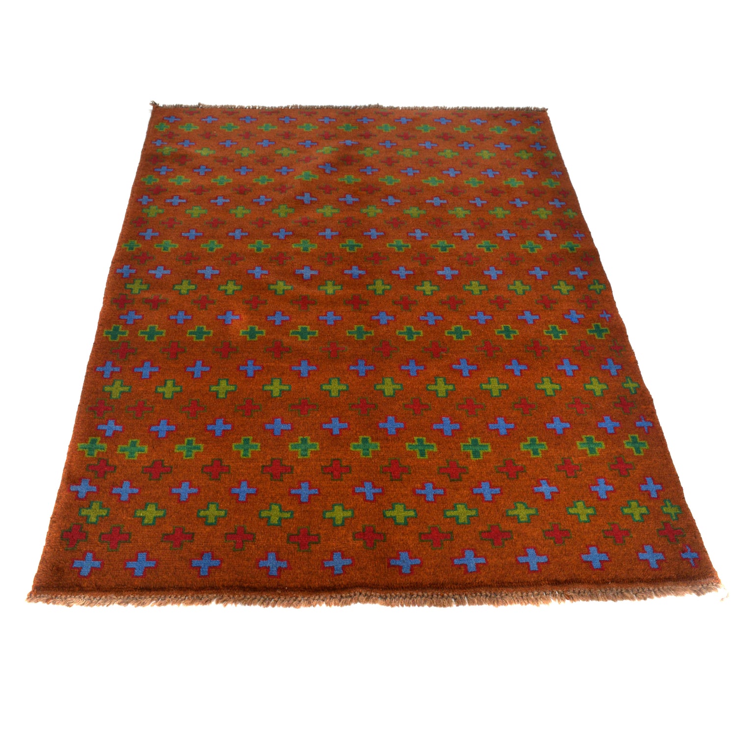 Tribal Baloch Rug 4' 1" x 5' 11" (ft) - No. W27394