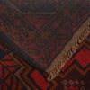 Red Baluch Rug 3' 8" x 5' 10" (ft) - No. W27398