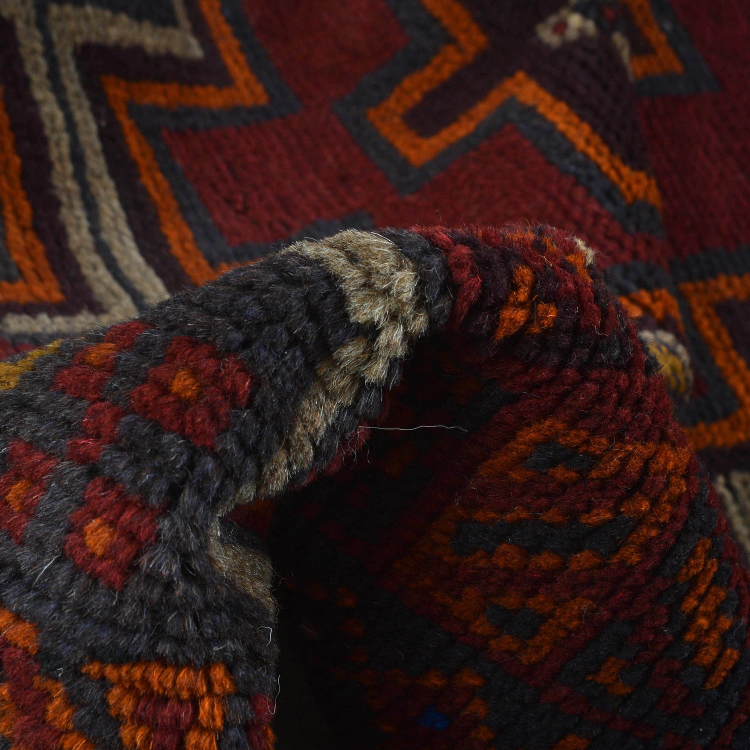 Hand Knotted Baluchi Rug 3' 11" x 6' 3" (ft) - No. W27399