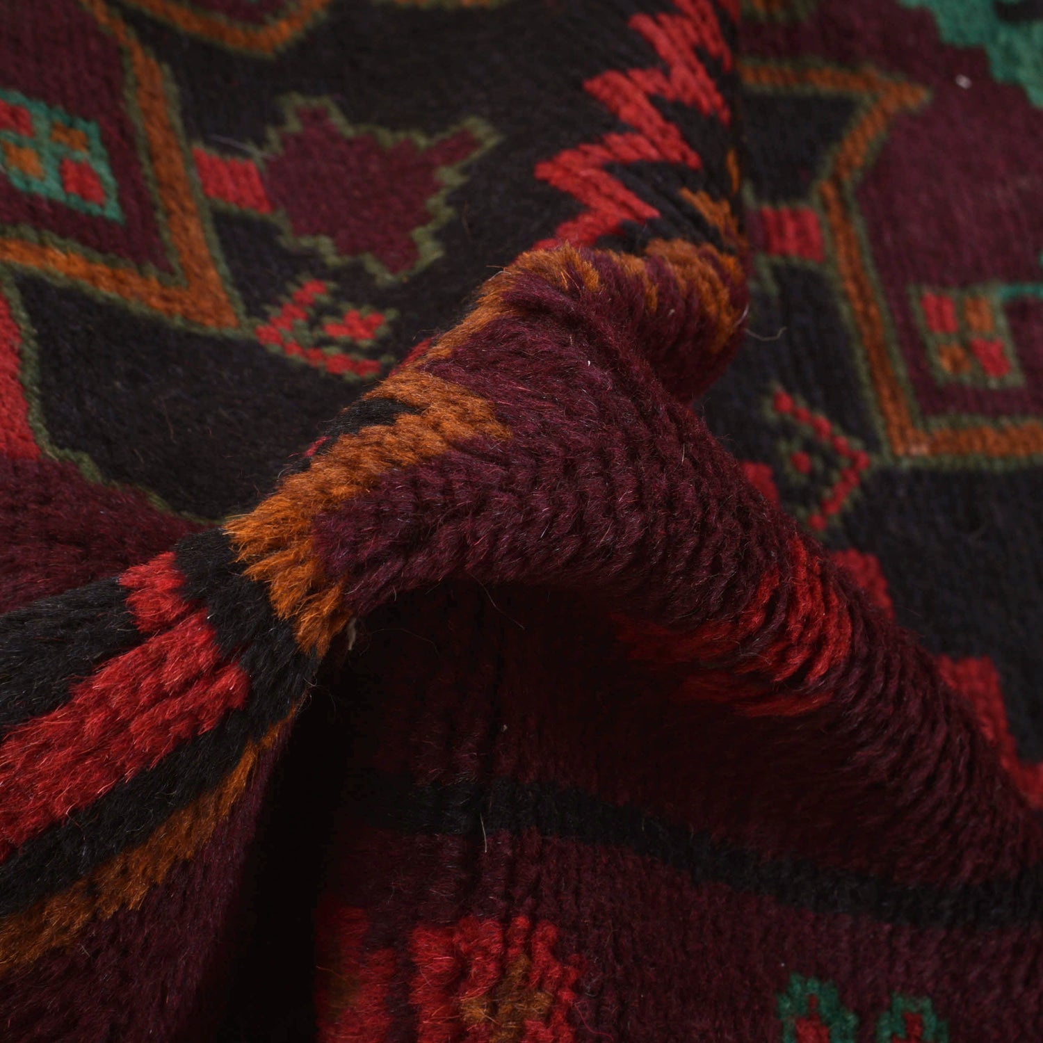 Handmade Baluchi Rug 4' 1" x 6' 2" (ft) - No. W27408