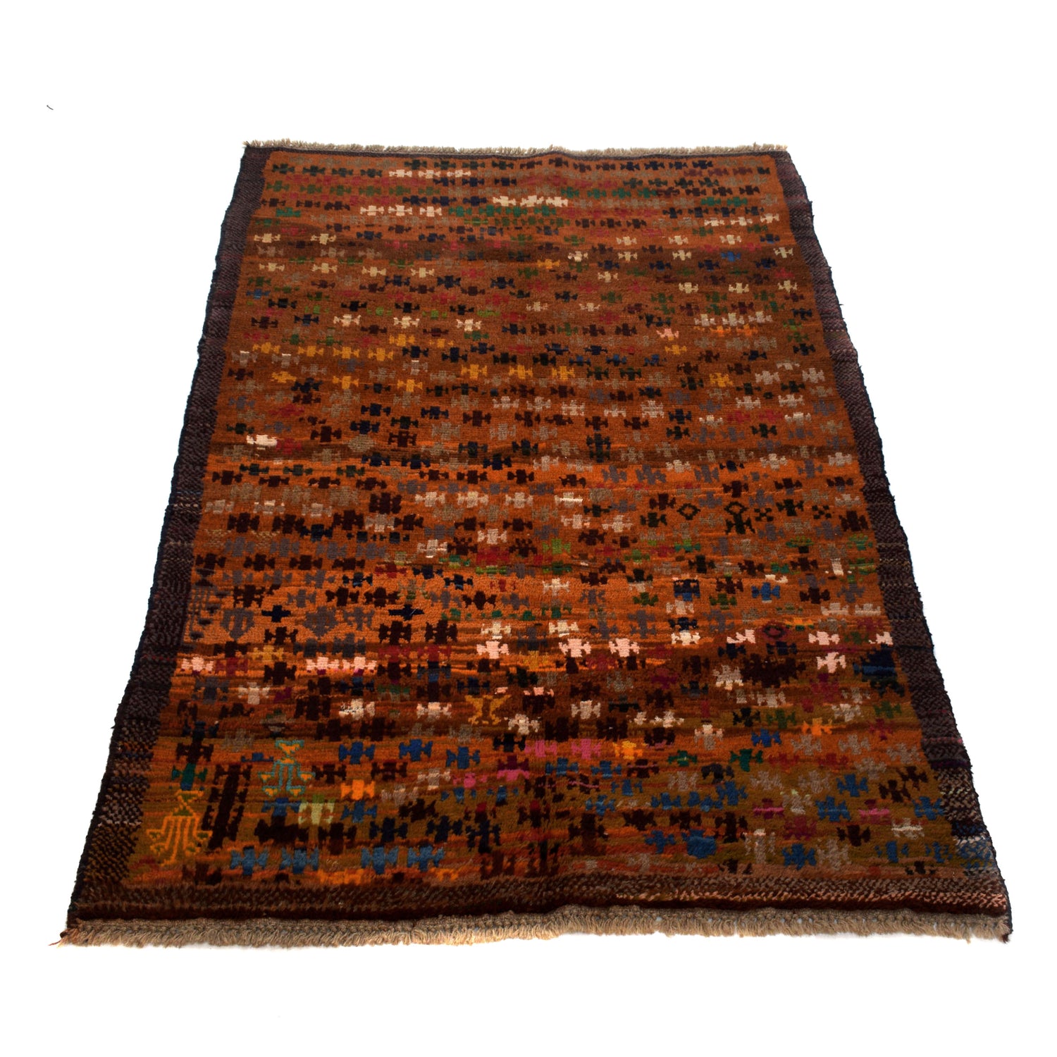 Tribal Baloch Rug 3' 7" x 6' 0" (ft) - No. W27438