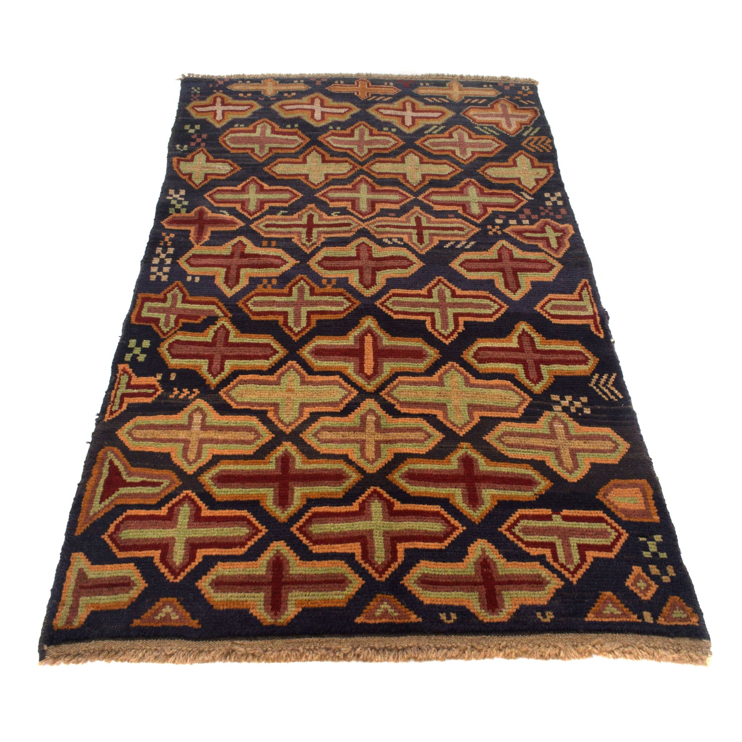 Traditional Baloch Rug 3' 3" x 6' 0" (ft) - No. W27452