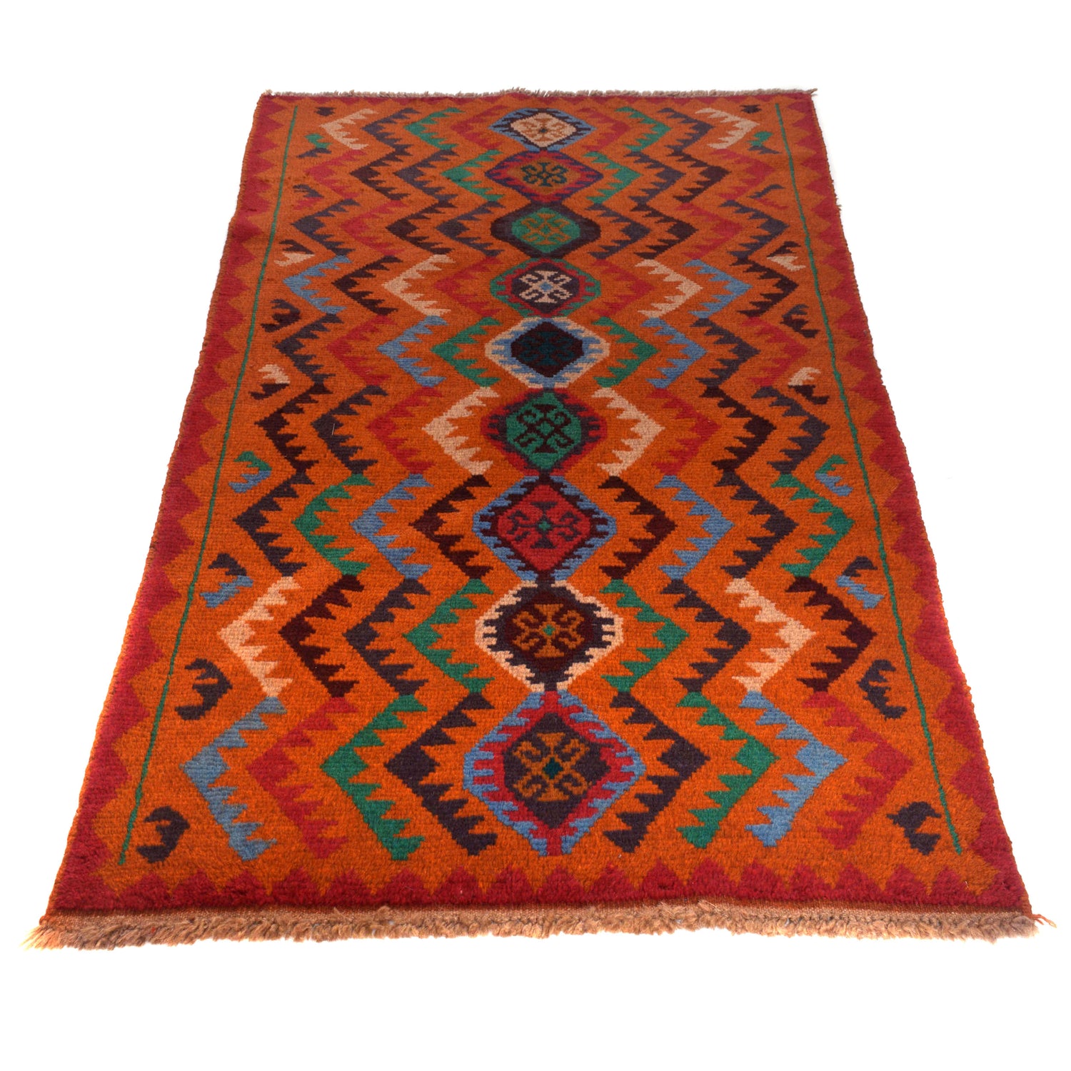 Baluch Short Rug 3' 6" x 6' 2" (ft) - No. W27461