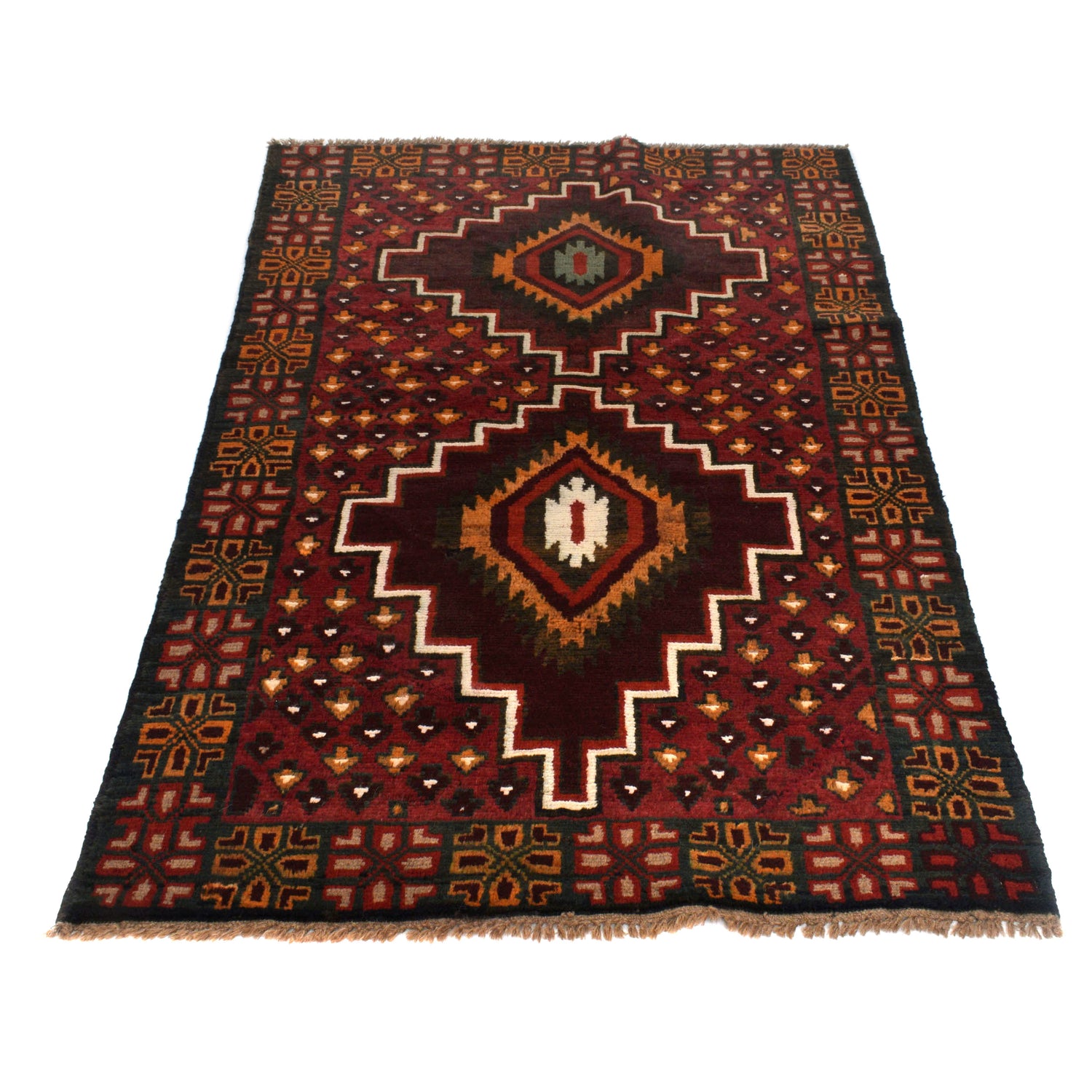 Handmade Baluchi Rug 3' 8" x 6' 1" (ft) - No. W27463